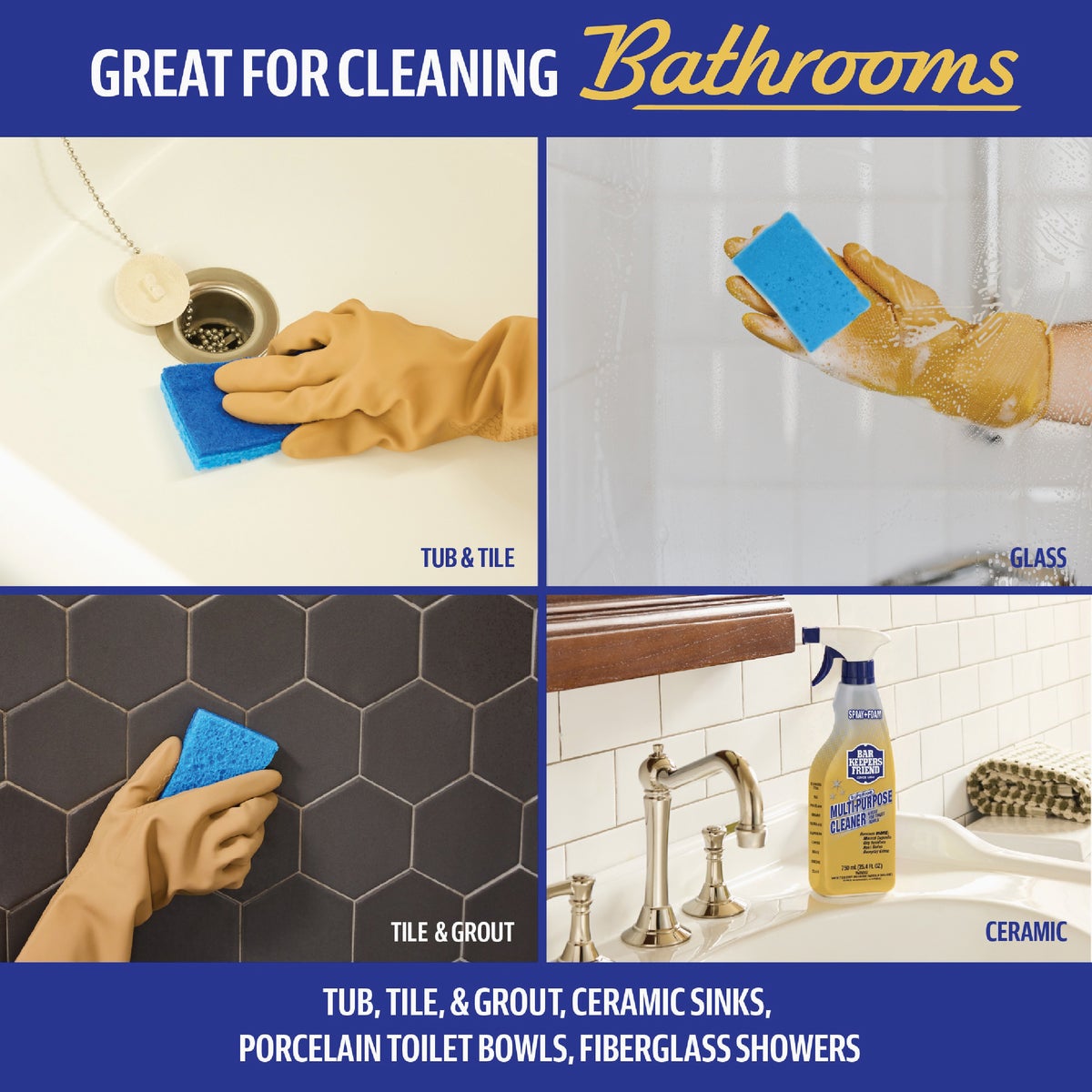 Bar Keepers Friend 25.4 Oz. Spray and Foam Multi-Purpose Cleaner Image 3