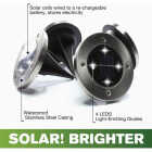Bell+Howell Outdoor Solar LED Disk Lights (4-Pack) Image 6
