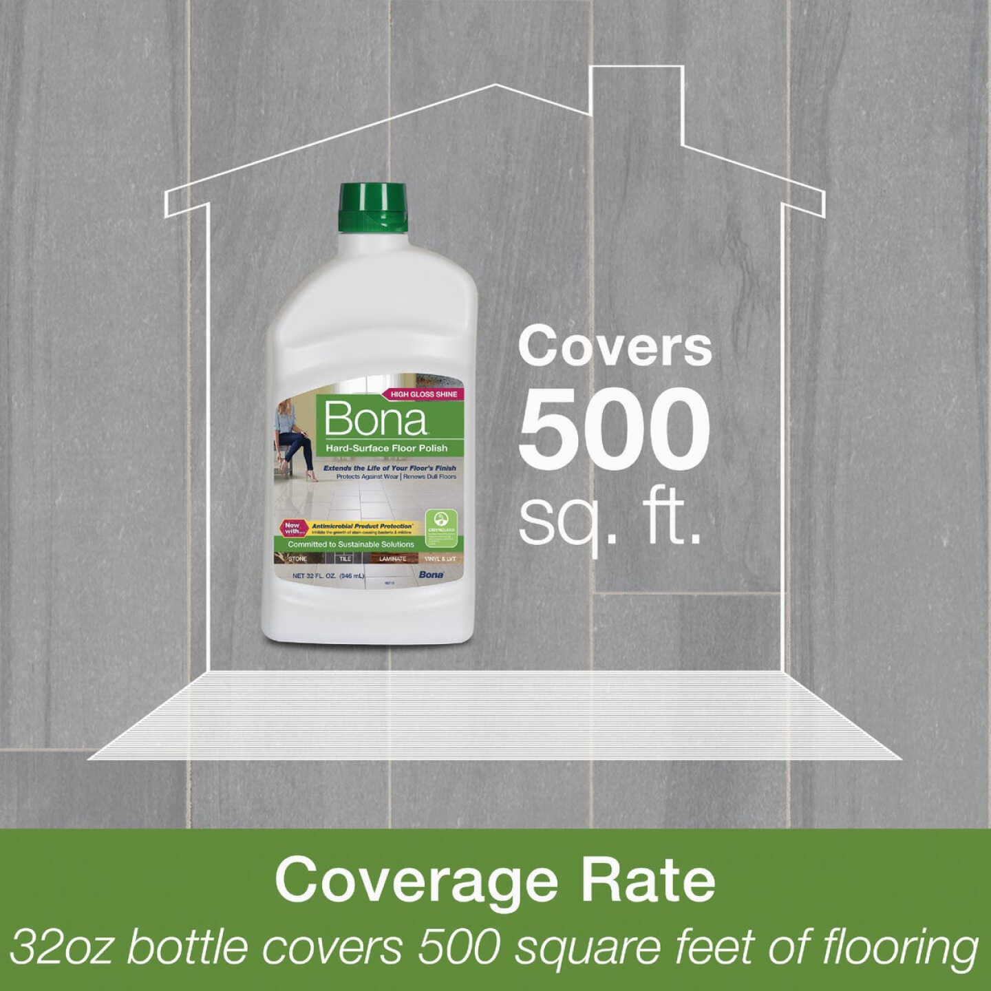 Bona 32 Oz. Stone Tile Laminate Floor Polish Image 4