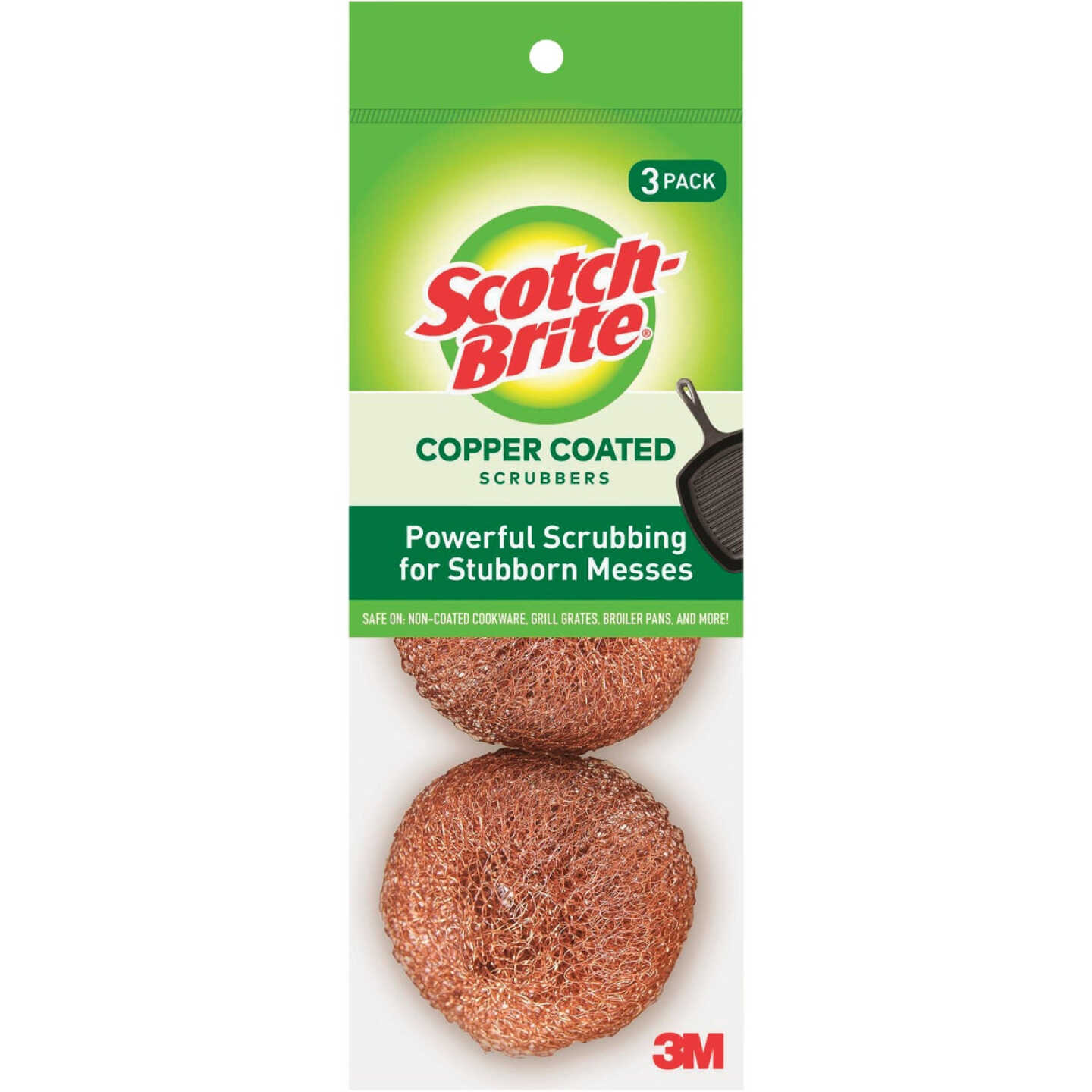 Scotch-Brite Copper Coated Scouring Pad, (3-Pack) Image 1