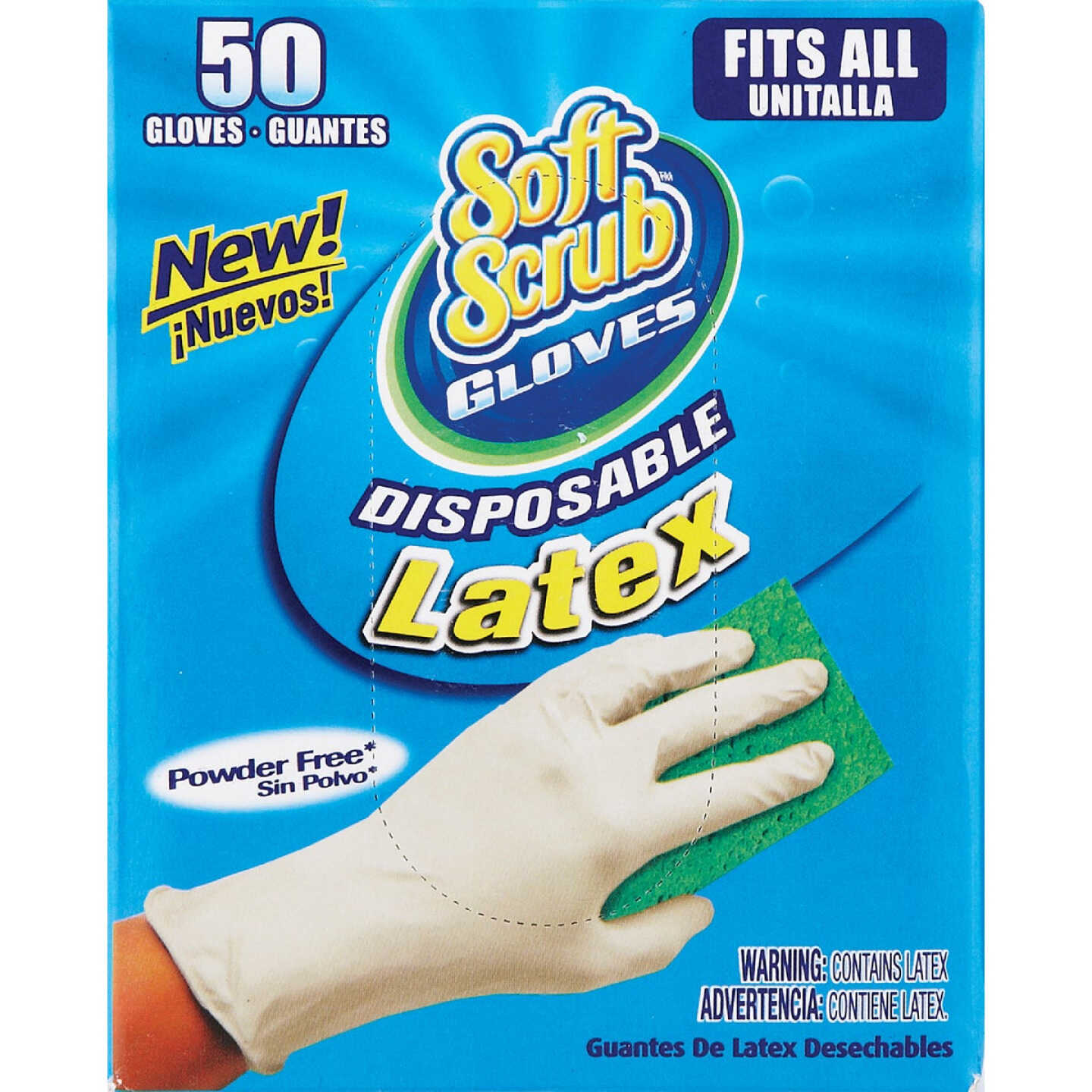 Soft Scrub 1 Size Fits All Latex Disposable Glove (50-Pack) Image 2