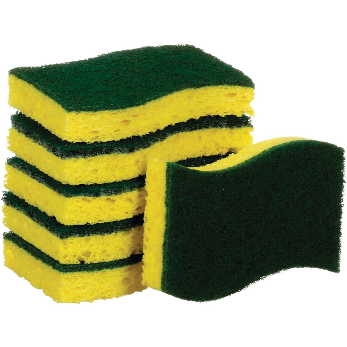 Scotch-Brite Heavy Duty Scrub Sponges, 4.5 In. x 2.7 In. x .6 In. (6-Pack) Image 4