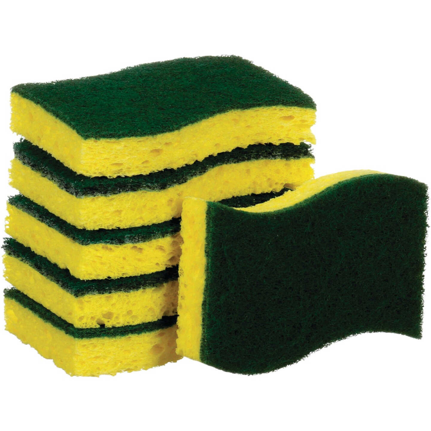 Scotch-Brite Heavy Duty Scrub Sponges, 4.5 In. x 2.7 In. x .6 In. (6-Pack) Image 4