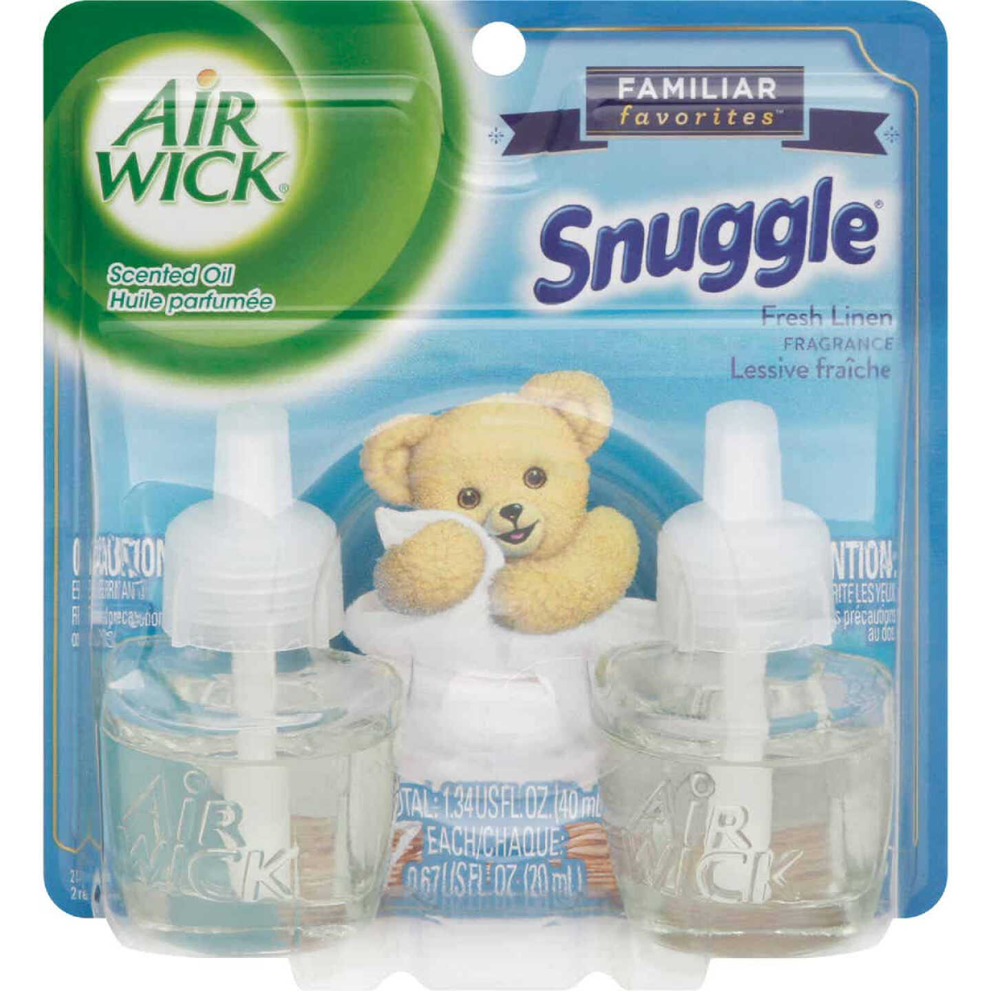Air Wick Snuggle Fresh Linen Scented Oil Refill (2-Pack) Image 1