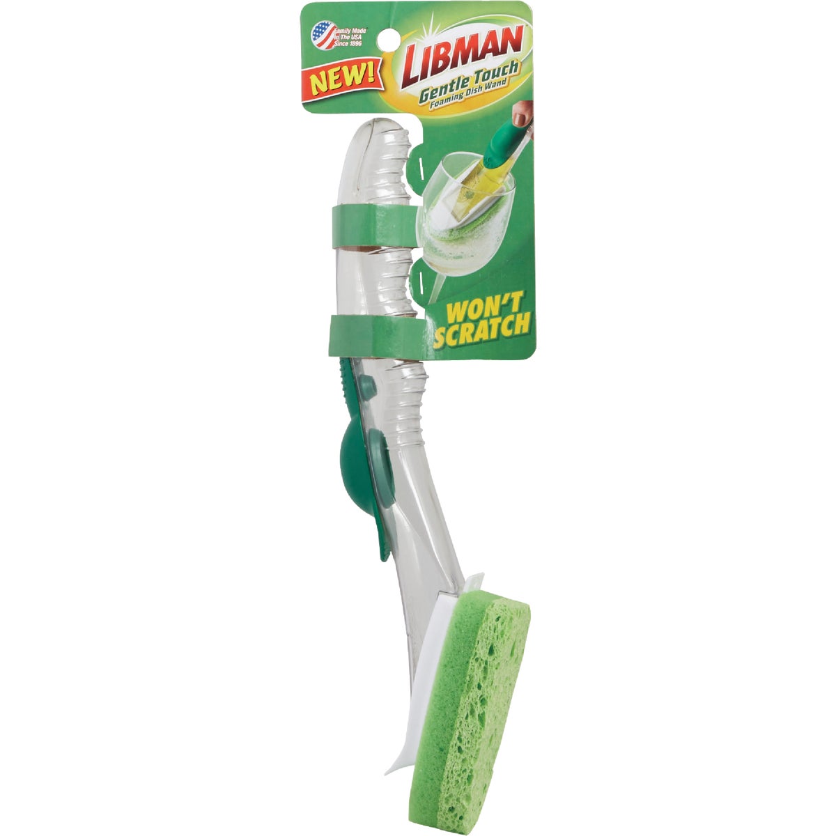 Libman Natural Cellulose 7 In. Soap Dispensing Brush Image 2