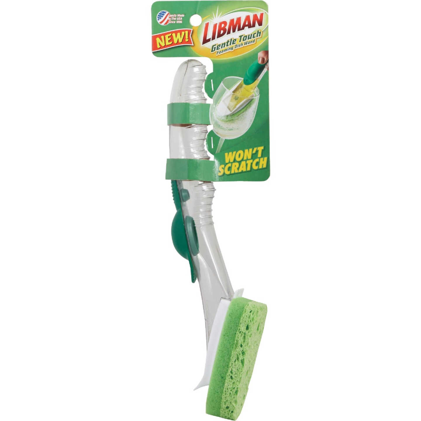 Libman Natural Cellulose 7 In. Soap Dispensing Brush Image 2