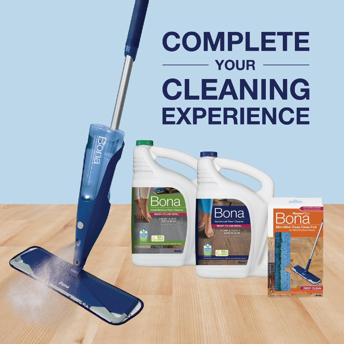Bona PowerPlus 4 In. W. x 15 In. L. Microfiber Pad Mop Refill Image 5
