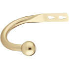 Levolor 3-1/2 In. Ball Drapery Holdback, Brass (2-Pack) Image 1