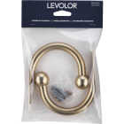 Levolor 3-1/2 In. Ball Drapery Holdback, Brass (2-Pack) Image 2