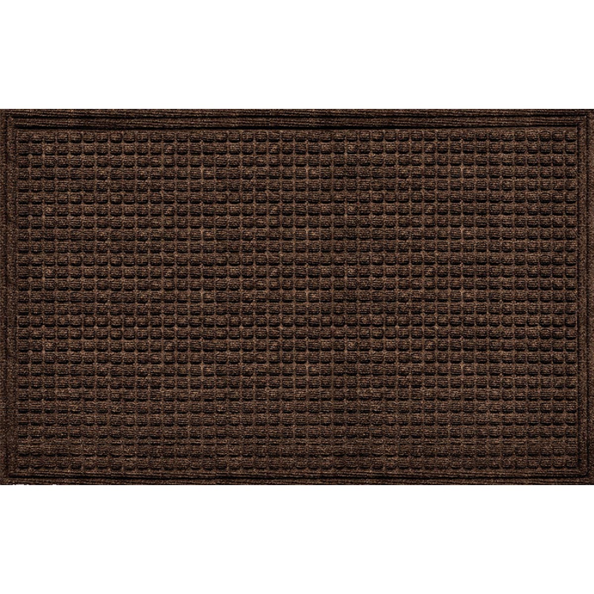 Apache Textures Walnut 36 In. x 60 In. Carpet/Recycled Rubber Door Mat