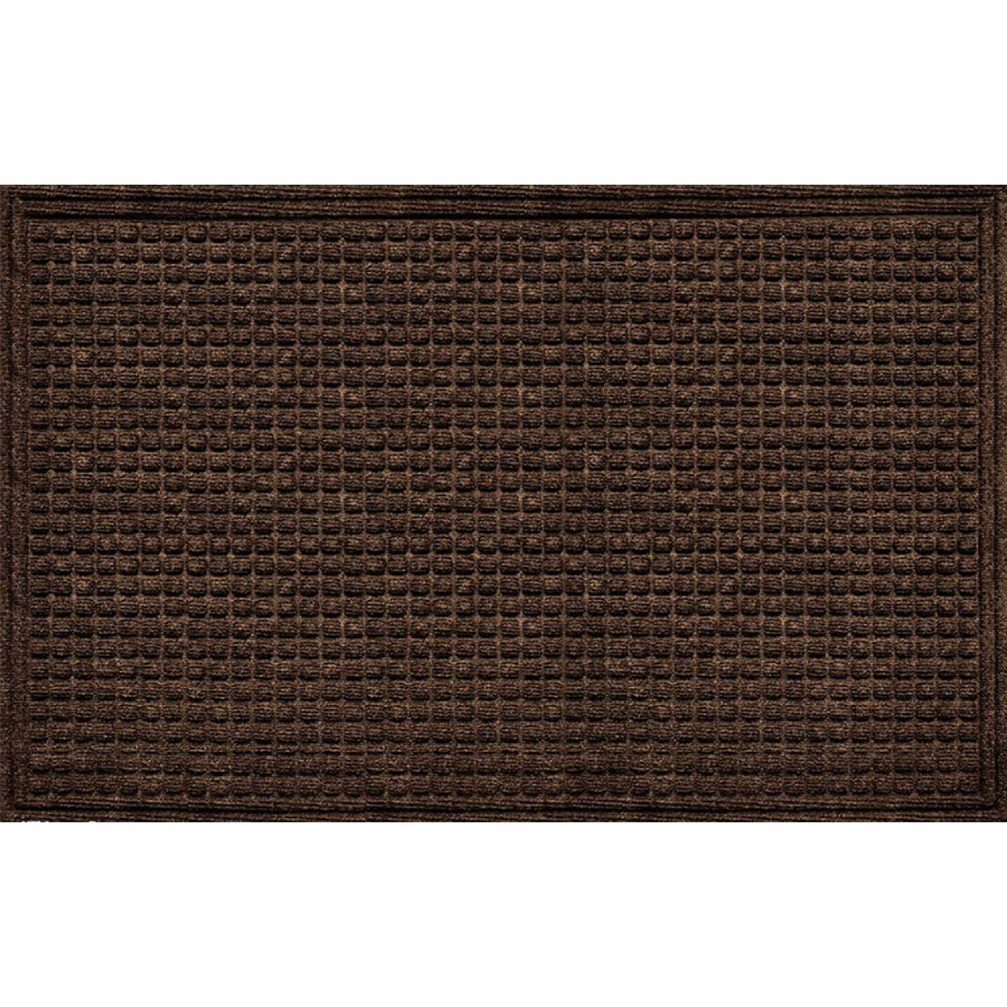 Apache Textures Walnut 36 In. x 60 In. Carpet/Recycled Rubber Door Mat Image 1