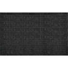 Apache Textures Onyx 24 In. x 36 In. Carpet/Recycled Rubber Door Mat Image 1