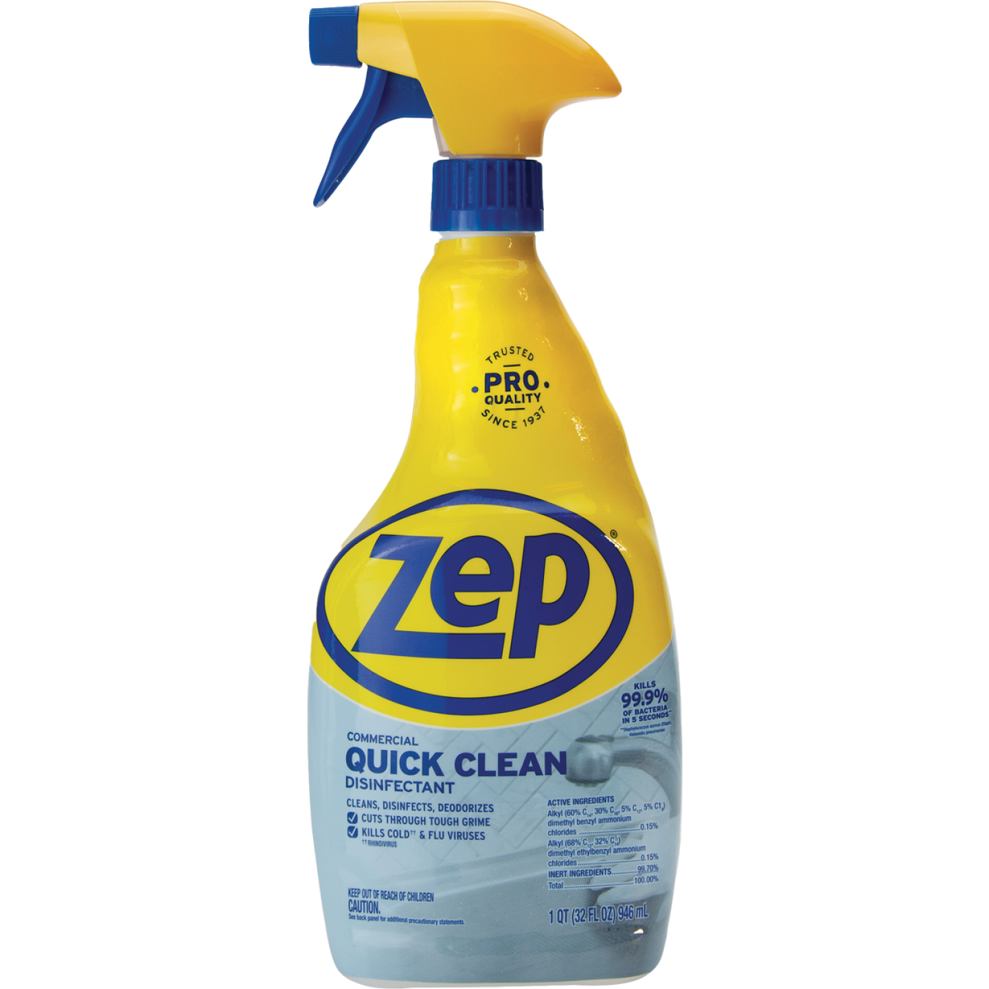 Zep Commercial 32 Oz. Quick Clean Disinfectant Cleaner Image 1