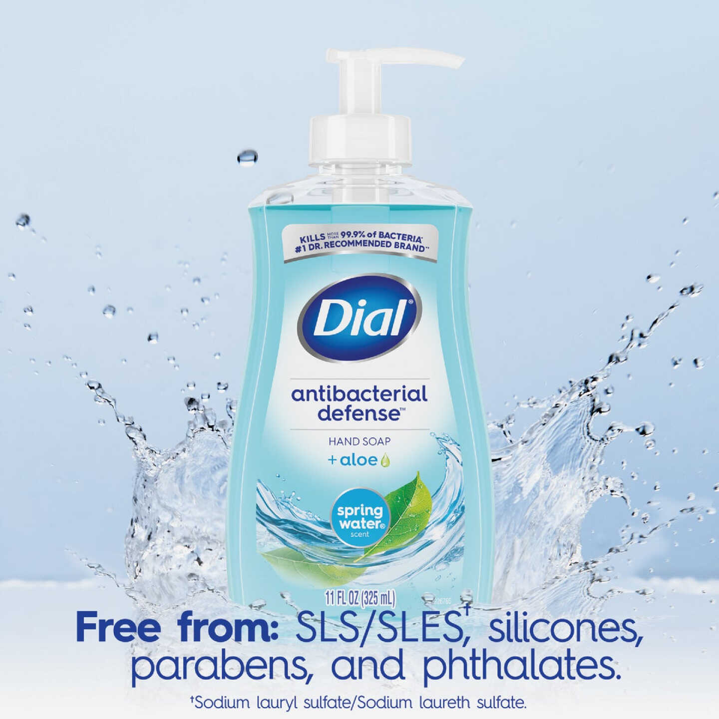 Dial Antibacterial Defense 11 Oz. Spring Water Liquid Hand Soap Image 5