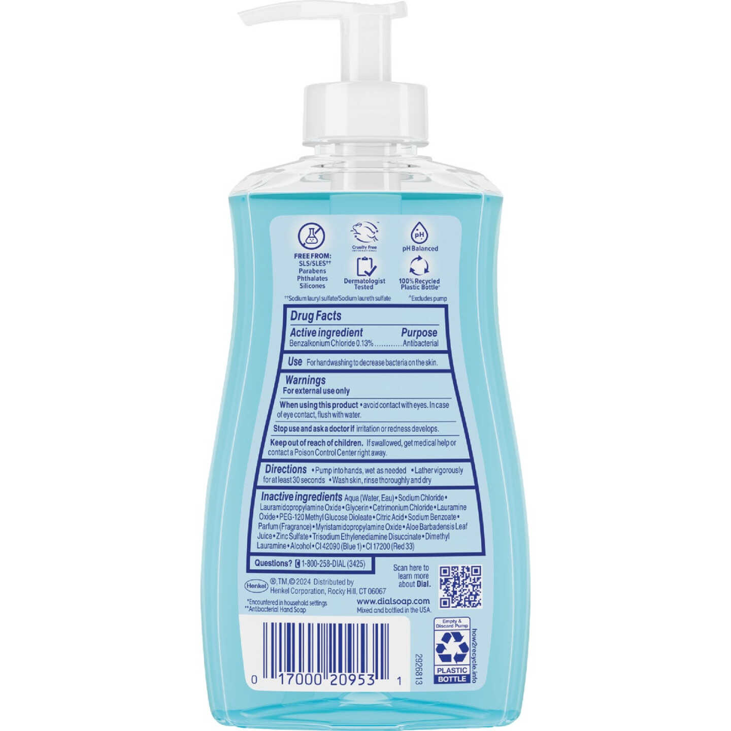 Dial Antibacterial Defense 11 Oz. Spring Water Liquid Hand Soap Image 7