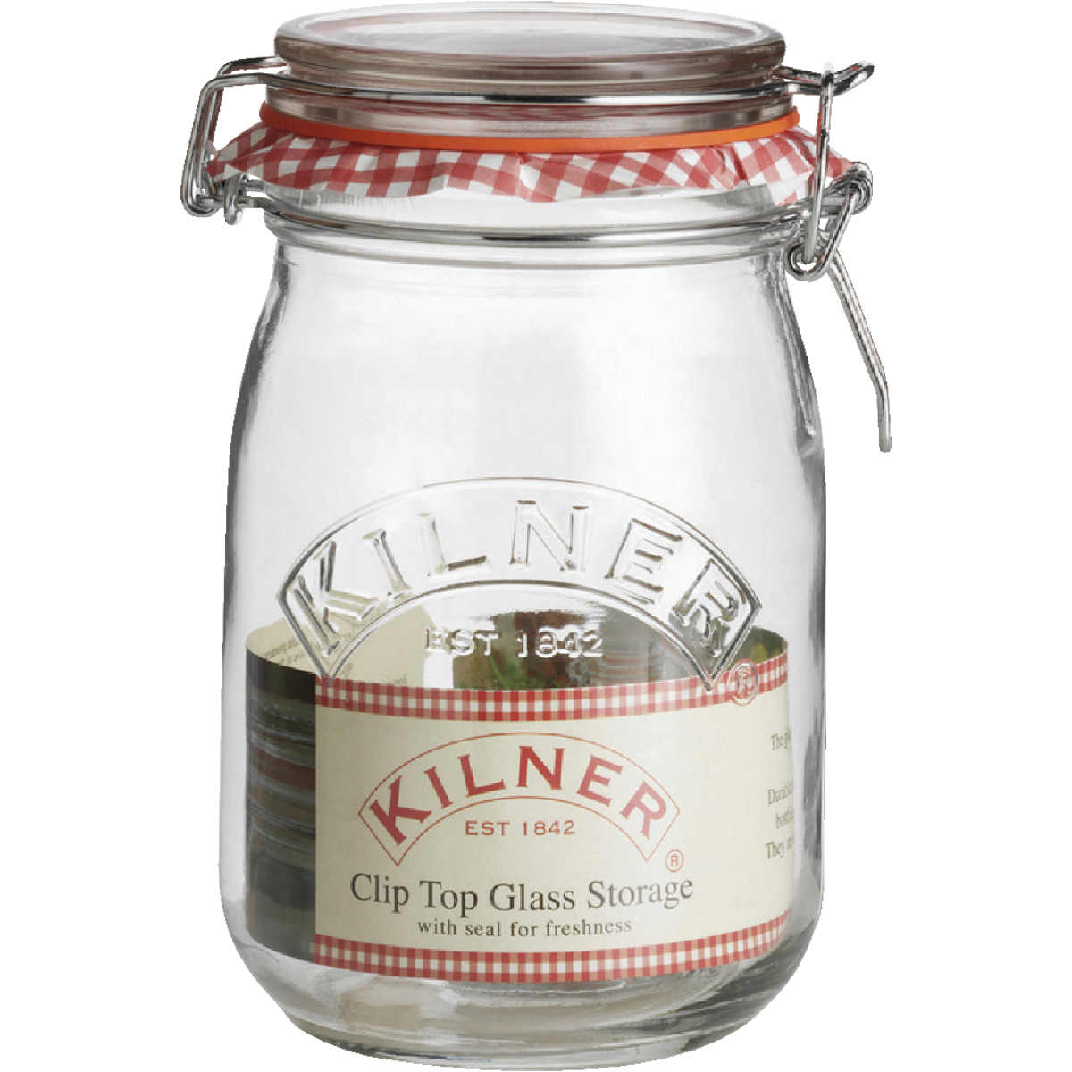 Kilner 34 Oz. Round Clip Top Glass Storage Jar