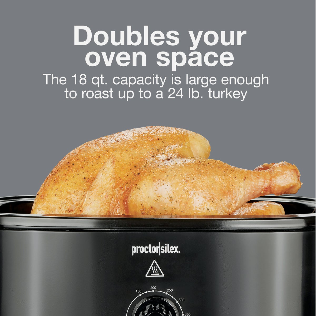 Proctor Silex 18 Qt. Black Electric Roaster With Self Basting Lid Image 3