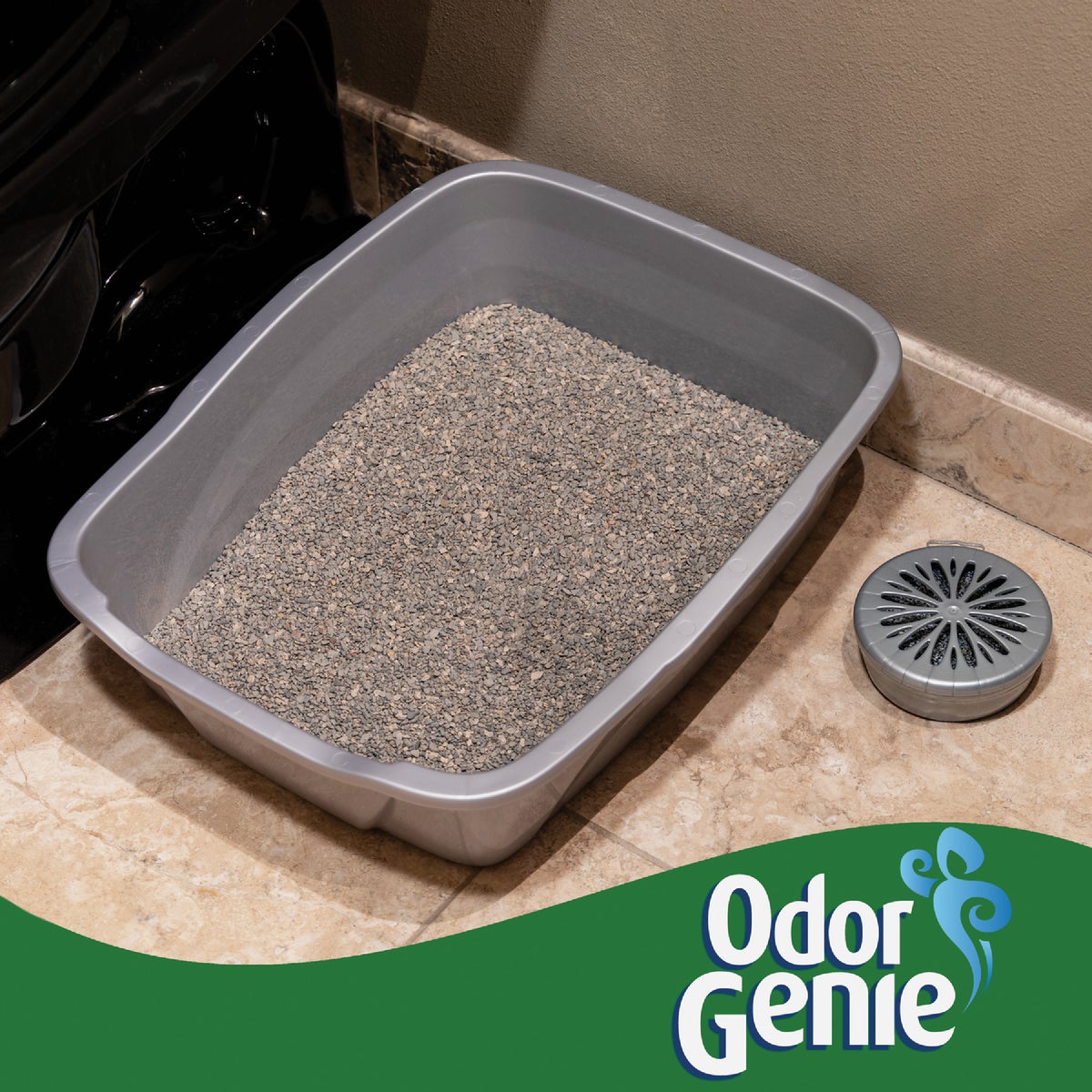 DampRid Odor Genie 8 Oz. Clean Meadows Solid Air Freshener Image 2