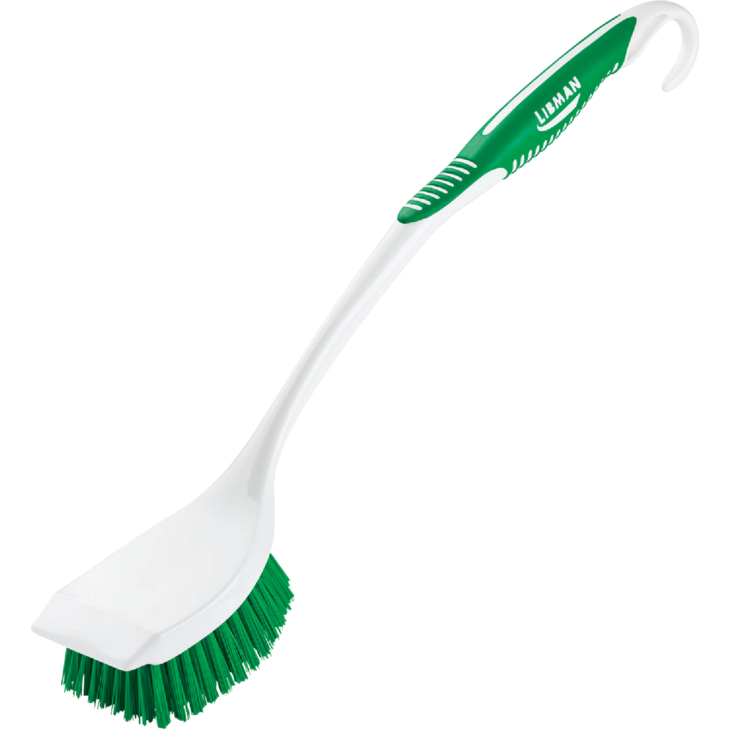 Libman 17.63 In. 95% Recycled PET Water Bottles Sanoprene Handle Scrub Brush Image 1