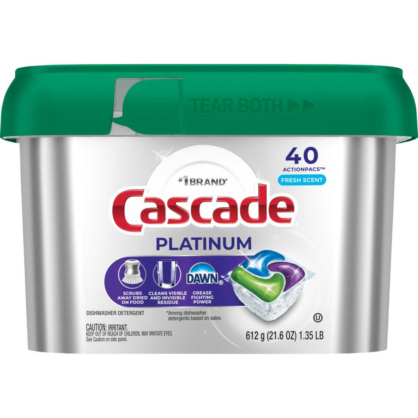 Cascade Platinum Action Pacs Fresh Dishwasher Detergent Tabs (40 Ct.) Image 1