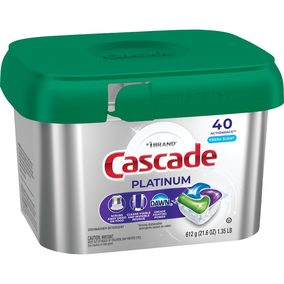 Cascade Platinum Action Pacs Fresh Dishwasher Detergent Tabs (40 Ct.) Image 2