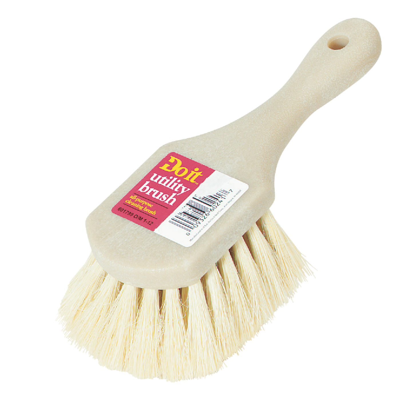 Do it 9 In. x 3 In. White Tampico Bristle Fiber Poly Scrub Brush Image 1
