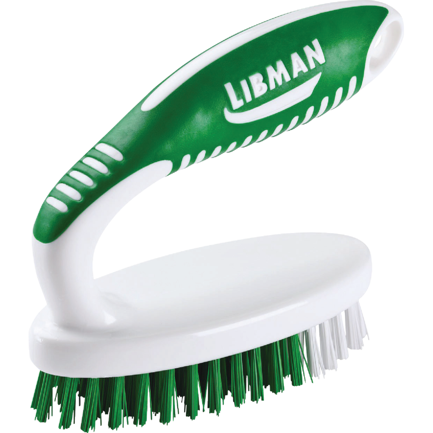 Libman 4.25 In. Polymer Bristle Rubber Grip Scrub Brush Image 1