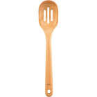 OXO Good Grips 14 In. Wooden Slotted Spoon Image 1