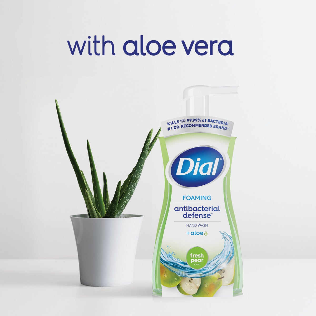 Dial Antibacterial Defense 7.5 Oz. Pear + Aloe Foaming Hand Soap Image 6