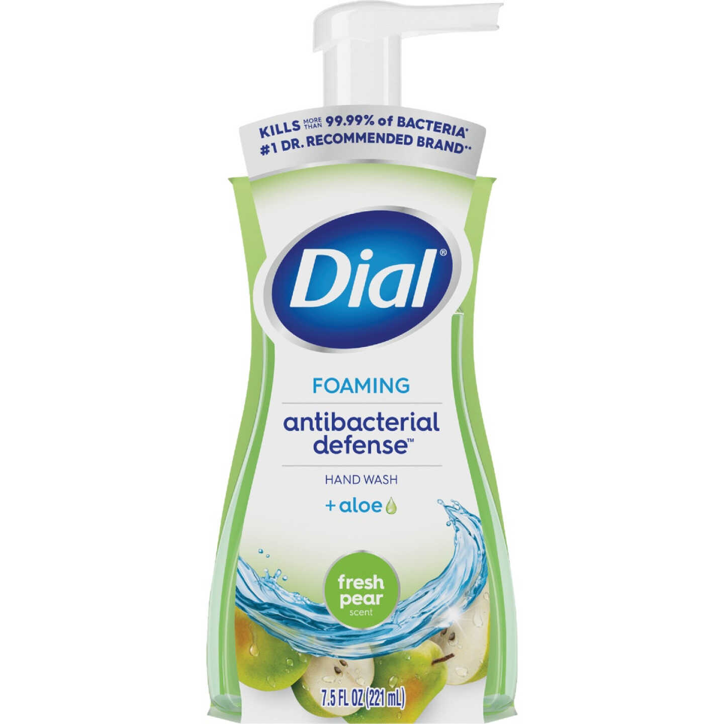 Dial Antibacterial Defense 7.5 Oz. Pear + Aloe Foaming Hand Soap Image 1