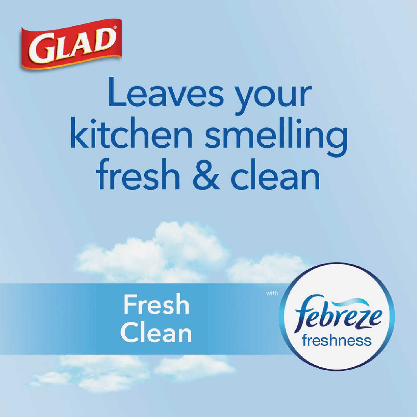 Glad Febreze 13 Gal. Fresh Scent Tall Kitchen White Trash Bag (40-Count) Image 2