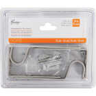 Kenney Adjustable Single Satin Nickel Curtain Rod Bracket (2-Pack) Image 2