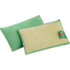 Libman 5 In. x 3 In. Yellow & Green Kitchen & Bath StayFresh Sponge (2-Count) Image 1