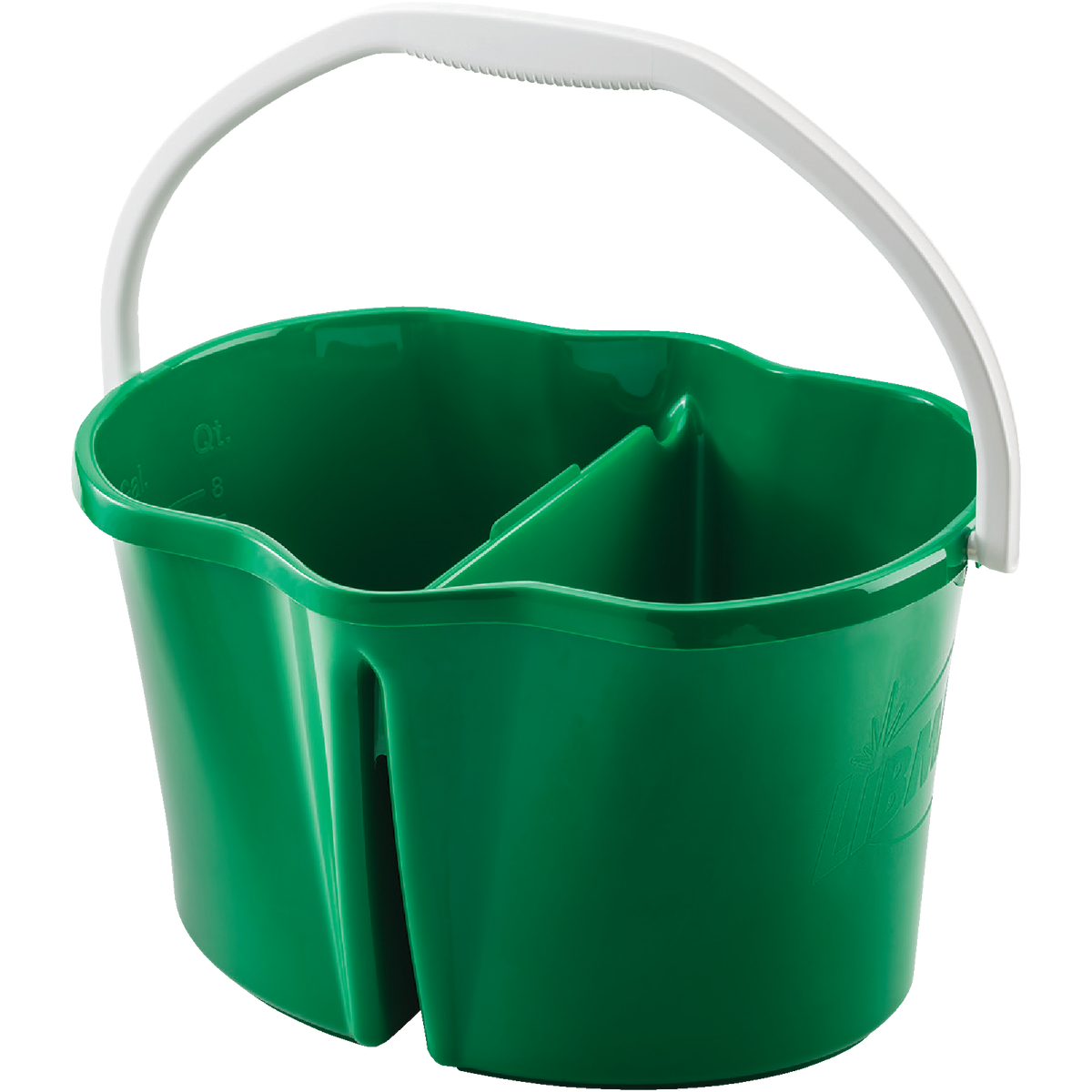 Libman Clean & Rinse 4 Gal. Green Divided Bucket Image 1