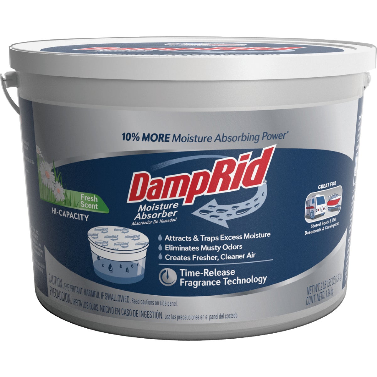 DampRid 2 Lb. 15.5 Oz Hi-Capacity Fresh Scent Moisture Absorber with Microban
