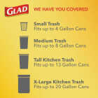 Glad Febreze 13 Gal. Gain Tall Kitchen White Trash Bag (80-Count) Image 4