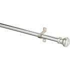 Kenney Ashby 28 In. To 48 In. 7/16 In. Satin Silver Standard Cafe Rod Image 1