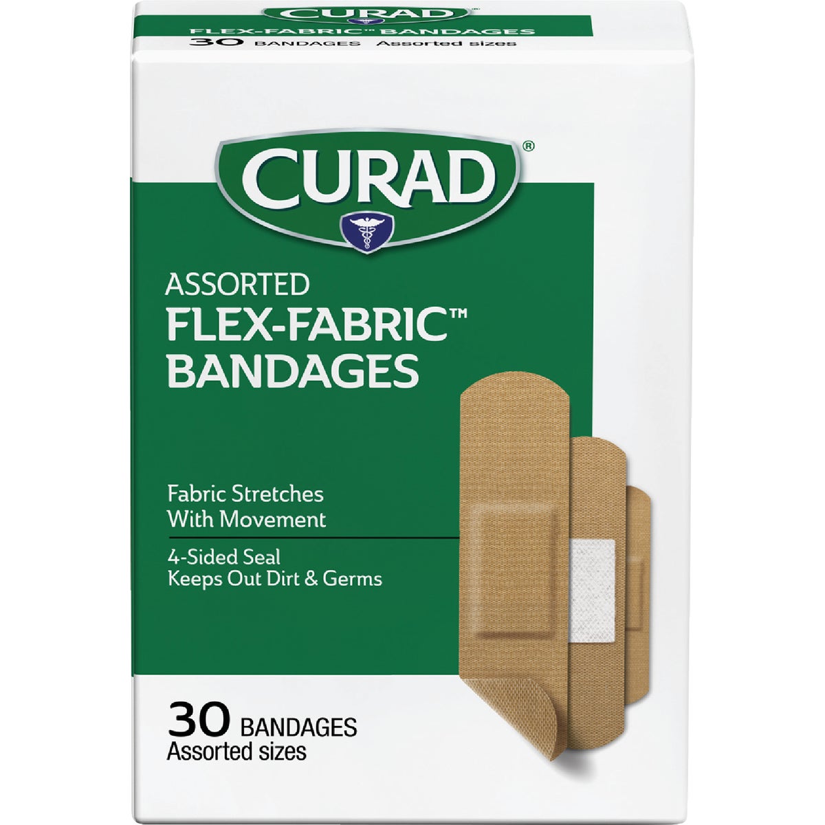 Curad Assorted Sizes Extreme Hold Bandages, (30 Ct.)