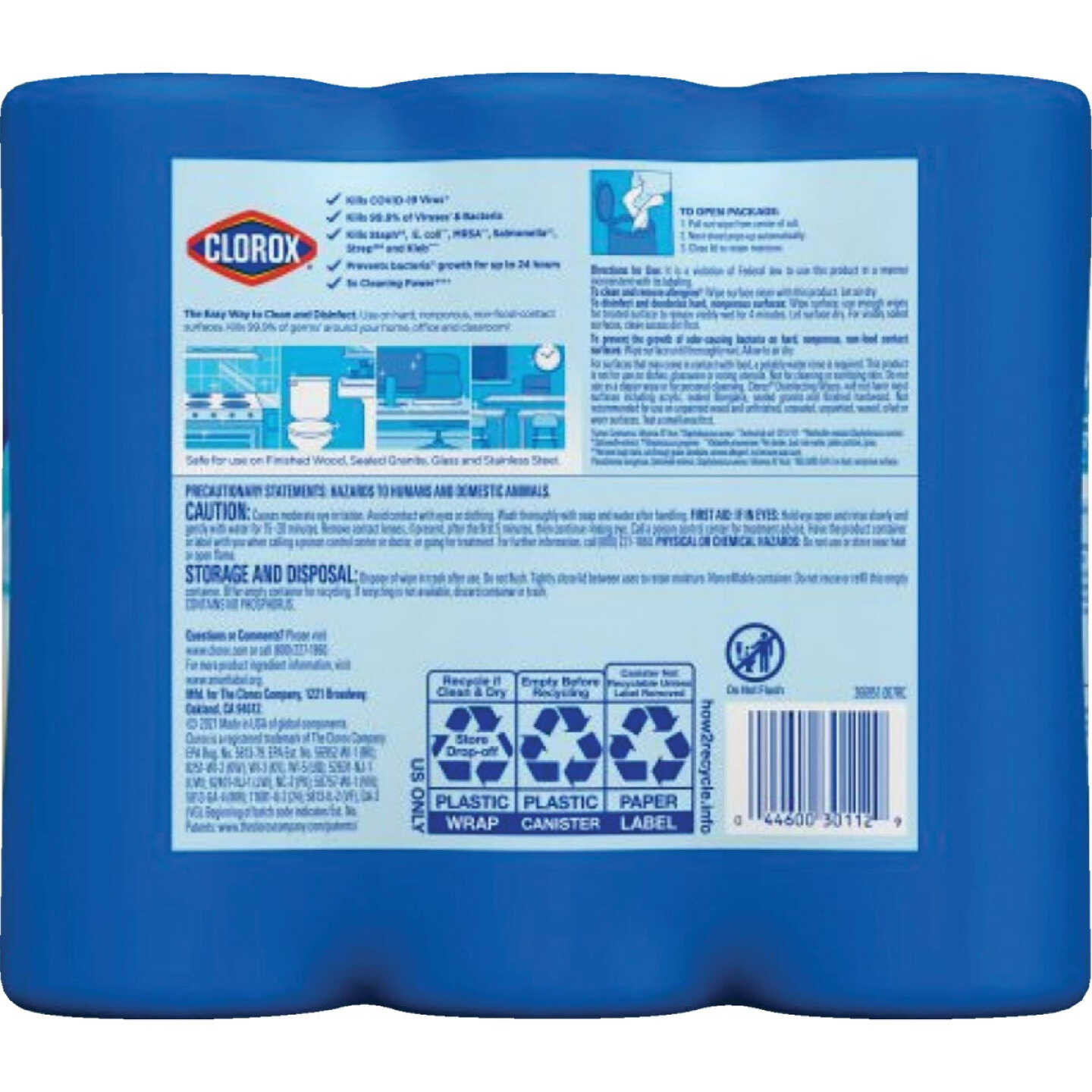 Clorox Disinfecting Cleaning Wipes Tub (3-Pack, 35 Each) Image 5