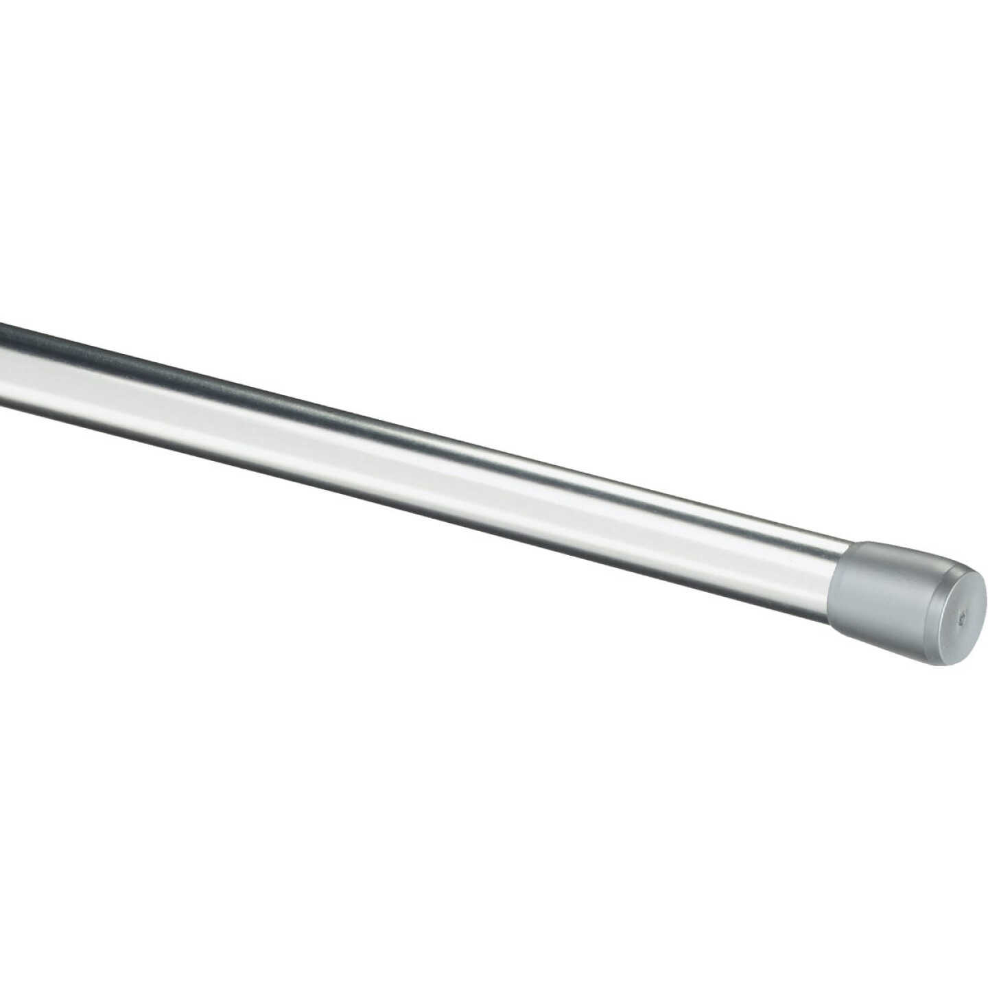Kenney Carlisle 28 In. To 48 In. 5/8 In. Spring Tension Rod, Silver Image 1