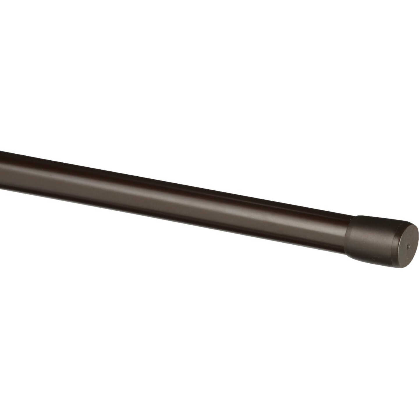 Kenney Carlisle 48 In. To 75 In. 5/8 In. Spring Tension Rod, Chocolate Image 1