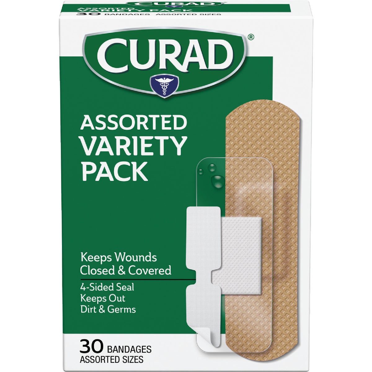 Curad Flex-Fabric Variety Pack Bandage (30-Count)650148