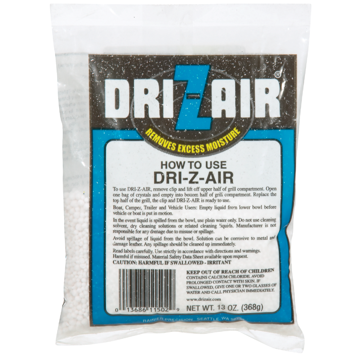 Dri-Z-Air 13 Oz. Fragrance Free Moisture Absorber Crystals Refill Image 1
