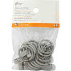 Kenney 5/8 In. To 3/4 In. Clip Curtain Ring, Pewter (14-Pack) Image 2