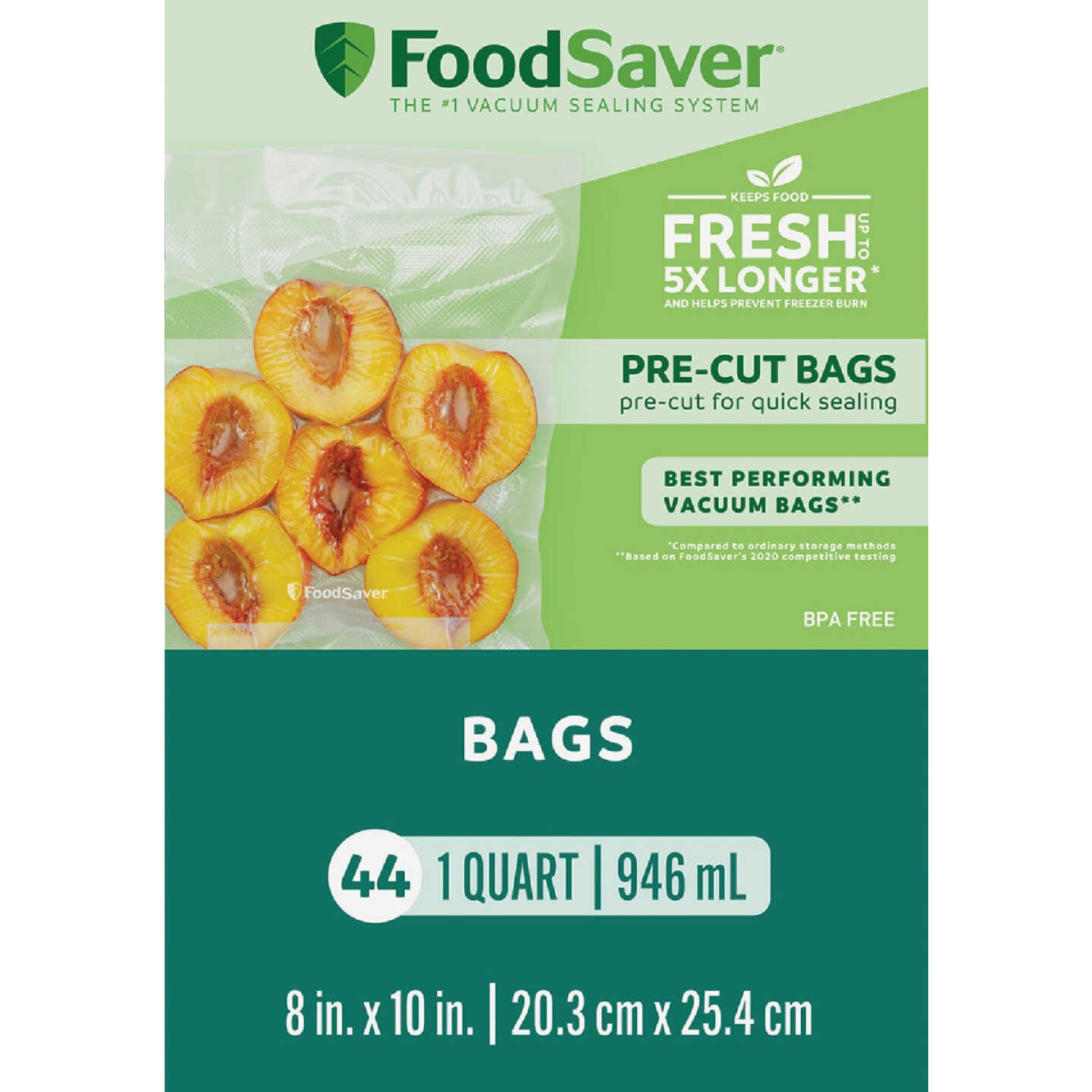 FoodSaver 1 Qt. Pre-Cut Bag (43-Ct.) Image 1
