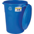 United Solutions 32 Gal. Recycling Trash Can with Lid Image 3