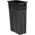 United Solutions 23 Gal. Black Trash Can Image 1