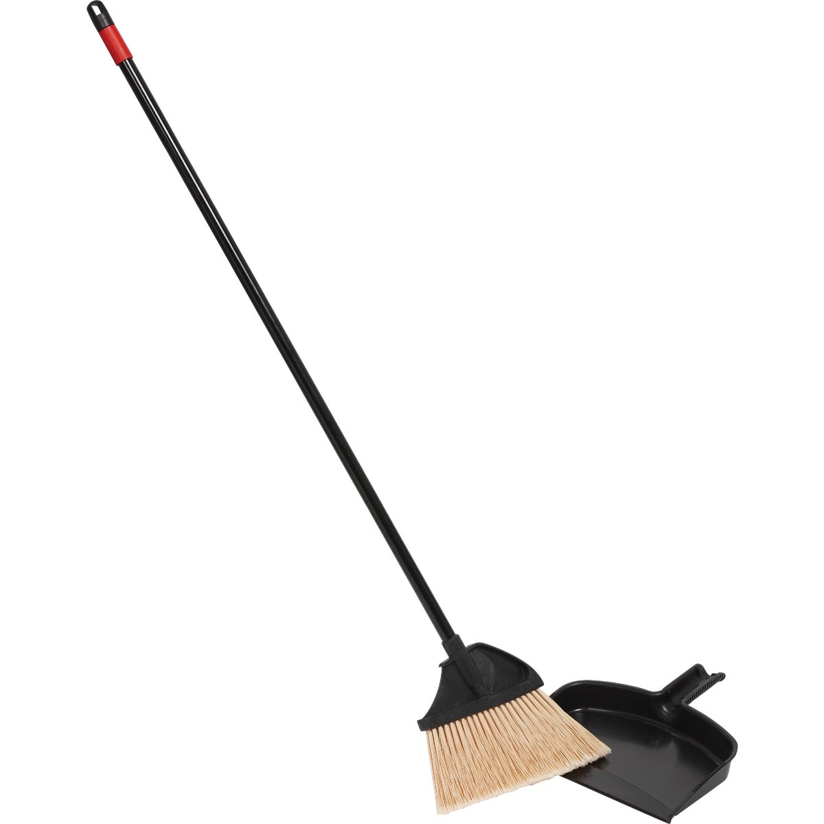 O-Cedar MaxiPlus 14 In. W. x 56 In. L. Steel Handle Angle Household Broom with Dustpan Image 3