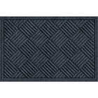 Apache Textures Smoke 24 In. x 36 In. Carpet/Recycled Rubber Door Mat Image 1