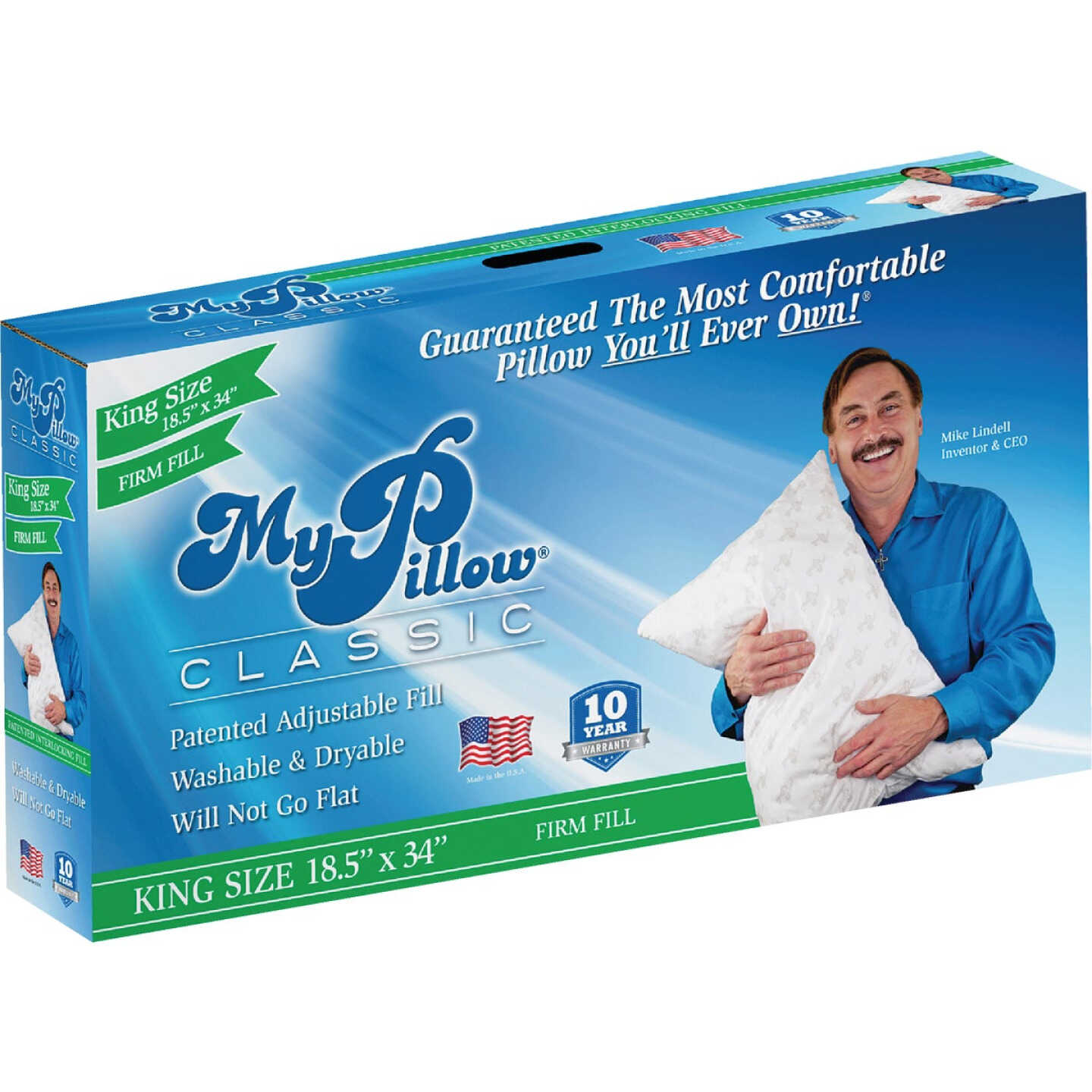MyPillow Classic King Firm Fill Pillow Image 1